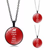 Time Gem Jewelry Necklace Zinc Alloy with iron chain & Glass with 5cm extender chain Flat Round plated Unisex & oval chain & decal lead & cadmium free 25mm Sold Per Approx 17.5 Inch Strand