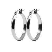 Mens Stainless Steel Hoop Earring, forskellig størrelse for valg, Solgt af par