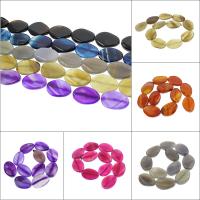 Φυσικό χάντρες Agate Lace, δαντέλα αχάτη, περισσότερα χρώματα για την επιλογή, 27x37x8mm-25x35x7mm, Τρύπα:Περίπου 2mm, 11PCs/Strand, Sold Per Περίπου 15.3 inch Strand