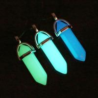 Fluorescerend poeder Stone, met Zinc Alloy, luminated, meer kleuren voor de keuze, 40x13mm, Gat:Ca 1mm, Verkocht door PC