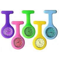 Opknoping Horloge, Silicone, met zinklegering wijzerplaat & Glas, platinum plated, meer kleuren voor de keuze, nikkel, lood en cadmium vrij, 40x85mm, Verkocht door PC