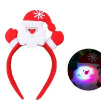 クリスマスのヘッドバンド, ナップ生地, クリスマスジュ エリー & 異なるスタイルを選択 & LED, レッド, 250mm, 売り手 パソコン