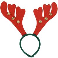 Christmas Headband Non-woven Fabrics Christmas Reindeer with bell & Christmas jewelry Sold By PC