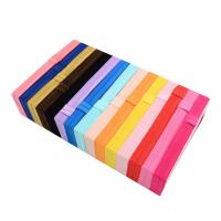 ruban de gros-grain Bandeau, avec Nylon, élastique & pour les enfants, couleurs mélangées, 15mm, Longueur Environ 14 pouce, 100PC/lot, Vendu par lot