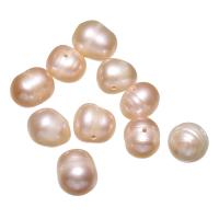 Potatis odlad sötvattenspärla pärlor, Freshwater Pearl, naturlig, rosa, 8-9mm, Hål:Ca 0.8mm, 10PC/Bag, Säljs av Bag