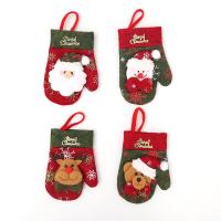 Algodão Cobertura de sacos de louça de Natal, Luva de natal, Varios pares a sua escolha, 8x13cm, 5PCs/Bag, vendido por Bag