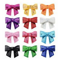 Vlasové doplňky DIY Závěry, Nylon, s Plastové Sequin, Bowknot, pro děti, více barev na výběr, 50x40mm, 10PC/Lot, Prodáno By Lot