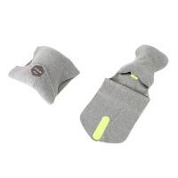 Sponge Rejser Sleep Pillow, med Polar Fleece, flere farver til valg, 19x19x9cm, Solgt af PC