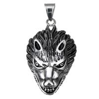 Stainless Steel Animal Pendants Dragon blacken Approx Sold By PC