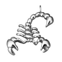 Roestvrij staal Animal Hangers, Schorpioen, oorspronkelijke kleur, 29x33mm, Gat:Ca 3.2mm, Verkocht door PC