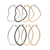 Mens Stainless Steel Hoop orecchino, acciaio inox, placcato, IPO allergica & unisex & formato differente per scelta & stili diversi per la scelta, assenza di nichel,piombo&cadmio, Venduto da coppia