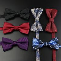 Fluga, Polyester, Bowknot, olika mönster för val & för människan, 12x6cm, Säljs av PC