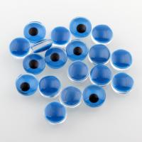 Glas Cabochons, Flat Round, dekal, 8x4mm, 100PC/Bag, Säljs av Bag