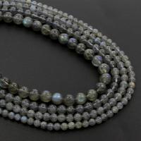 Perles en labradorite, Rond, normes différentes pour le choix, grade A, Trou:Environ 1mm, Vendu par 15.5 pouce brin