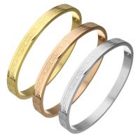 ステンレスバングル, ステンレス, メッキ, ユニセックス, 無色, 6mm, 内径:約 59x50mm, 売り手 パソコン