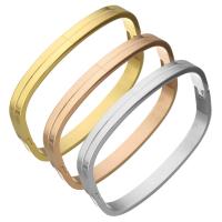 ステンレスバングル, ステンレス, メッキ, ユニセックス, 無色, 6mm, 内径:約 53x44mm, 売り手 パソコン