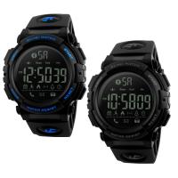 Reloj unisex de la joyería de SKmei®, silicona, con Plástico & acero inoxidable, chapado, recordatorio de llamada & podómetro 3D & calorías & con disparador remoto bluetooth & 30M resistente al agua & unisexo & ajustable & LED, más colores para la opción, 50x47x17mm, 20mm, longitud aproximado 10 Inch, Vendido por UD