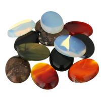 Edelsteen Cabochon, natuurlijk, verschillende grootte voor keus & platte achterkant & gemengd, Verkocht door Lot