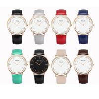 POLOV® Watch Collection, PU, med zinklegering ratten & Glas & ROSTFRITT STÅL, plated, Unisex & justerbar, fler färger för val, nickel, bly och kadmium gratis, 40x6mm, Längd Ca 9 inch, Säljs av PC