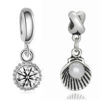 Pendentifs de style European en alliage de zinc , Placage, styles différents pour le choix & sans filetage & émail & avec strass, sans plomb et cadmium, 10-30mm, Trou:Environ 4-4.5mm, 20PC/sac, Vendu par sac