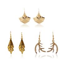 Zinc Alloy Drop Earrings iron earring hook plated & for woman lead & cadmium free Sold By Pair