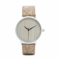 BOBOBIRD® Unisex horloge, PU, met Glas & Hout & Roestvrij staal, plated, Leven waterbestendig & uniseks & verstelbaar, 40mm, 20mm, Lengte Ca 7-8.5 inch, Verkocht door PC