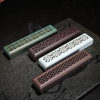 Traditional Ceramic Inserted Burner Incense Seat Porcelain Rectangle half handmade Sold By PC