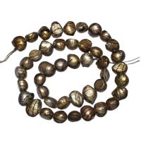 Természetes Édesvízi gyöngy kiszóródott, 7-8mm, Lyuk:Kb 0.8mm, Naponta eladott Kb 15 inch Strand