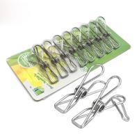 Edelstahl Trocknung von Clip, originale Farbe, frei von Nickel, Blei & Kadmium, 58x14x25mm, 8PCs/setzen, verkauft von setzen