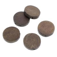 Holzperlen, Holz, flache Runde, 23x5mm, Bohrung:ca. 2mm, 100PCs/Tasche, verkauft von Tasche