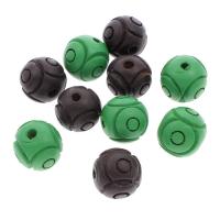 Træ European Bead, Runde, flere farver til valg, 23x23mm, Hole:Ca. 5mm, 100pc'er/Bag, Solgt af Bag