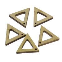 Holz Anhänger, Dreieck, 30x25x15mm, Bohrung:ca. 1.5mm, 100PCs/Tasche, verkauft von Tasche