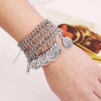 Sinc Alloy Bracelet, le 5cm slabhra extender, plátáilte, unisex, dathanna níos mó le haghaidh rogha, luaidhe & caidmiam saor in aisce, 180mm, Díolta Per Thart 7 Inse Snáithe