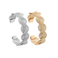 fer bracelet manchette, Placage, pour femme, plus de couleurs à choisir, sans plomb et cadmium, 20mm, Diamètre intérieur:Environ 75mm, Longueur Environ 9 pouce, Vendu par PC