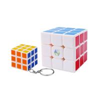 Rubik bűvös sebesség Puzzle kocka játékok, Műanyag, 56x56x56mm, 35x35x35mm, 2PC-k/Set, Által értékesített Set