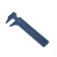 Compasso de calibre vernier, plástico, azul, 96mm, vendido por PC