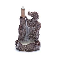 
Backflow Weihrauchbrenner Weihrauchkegel Sticks Holder Home Decor, Porzellan, Drachen, 90x50x150mm, verkauft von PC