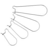 Cruach dhosmálta Hooks Earring Duán, méid éagsúla do rogha, dath bunaidh, 100ríomhairí pearsanta/Lot, Díolta De réir Lot