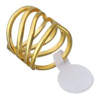 Vinger Ring in edelstaal, Roestvrij staal, gold plated, verschillende grootte voor keus & voor vrouw & hol, 18mm, Verkocht door PC