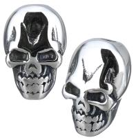 Stainless Steel Beads Skull blacken Approx 2mm Sold By Lot