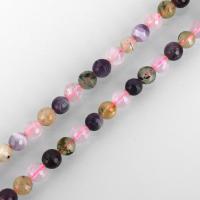 Natuurlijke geverfd Quartz parels, Rainbow Quartz, Ronde, verschillende grootte voor keus & gefacetteerde, Gat:Ca 1mm, Per verkocht Ca 15.5 inch Strand