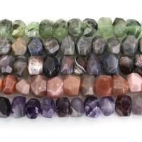 Blandet Gemstone perler, Ædelsten, naturlige & forskellige materialer til valg & facetteret, 10-15x15-30x10-15mm, Hole:Ca. 1.5mm, Ca. 29-31pc'er/Strand, Solgt Per Ca. 15 inch Strand