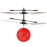 Plástico Flying Ball Drone Helicopter, Esférico, Rojo, 160x120mm, Vendido por UD