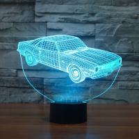 Night Led Light Ao lado da lâmpada 3D, Plástico ABS, with acrilico, carro, com interface USB & mudar de cor automaticly & Vario tipos a sua escolha & Varios pares a sua escolha, vendido por Defina