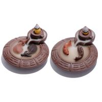 Backflow Incense Burner Purple Clay Sold By PC