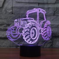 Noc Led światła obok lampy 3D, Plastik ABS, ze Akryl, Ciągniki, z interfejsem USB & zmienić kolor automatycznie & różne style do wyboru & różne wzory do wyboru, sprzedane przez Ustaw