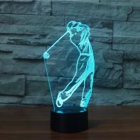 Night Led Light Beside 3D Lamp  ABS Plastic with Acrylic Cartoon with USB interface & change color automaticly Sold By Set