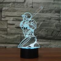 Noc Led światła obok lampy 3D, Plastik ABS, ze Akryl, Kreskówka, z interfejsem USB & zmienić kolor automatycznie & różne style do wyboru, 119x87x240mm, sprzedane przez Ustaw