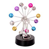 Plastic Ferris Wheel Ornament, met Magneet & Metalen armband, moffelen vernis, 108x210mm, Verkocht door PC