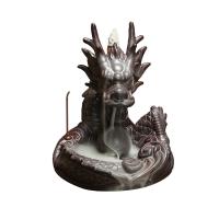 Porcelain Backflow Incense Burner, Poircealláin, Dragon, 150x178mm, Díolta De réir PC